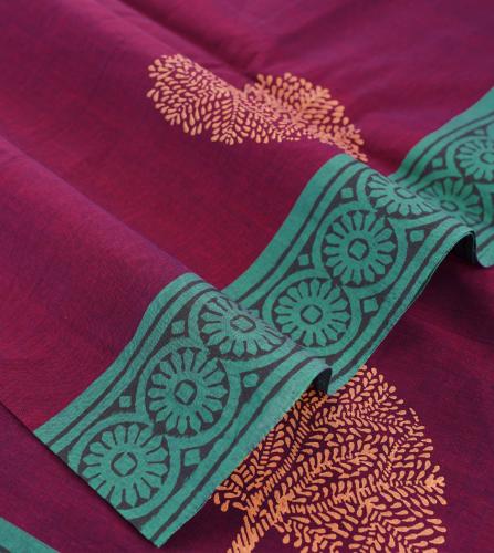 SALEM BLOCK PRINT COTTON SAREES